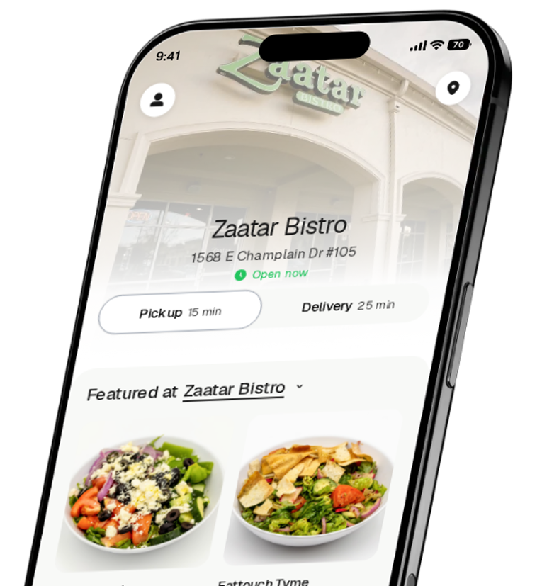 Zaatar Bistro app preview