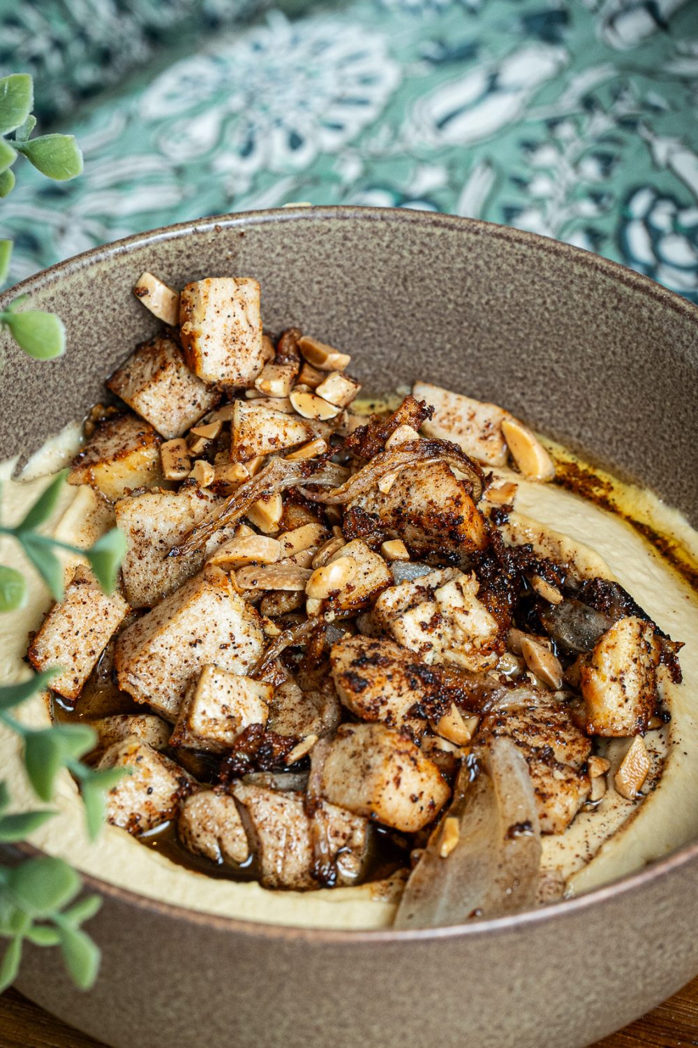 grilled chicken and hummus